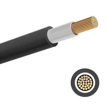 PRZEWÓD SPAWALNICZY 70MM2 / 1m - CZARNY